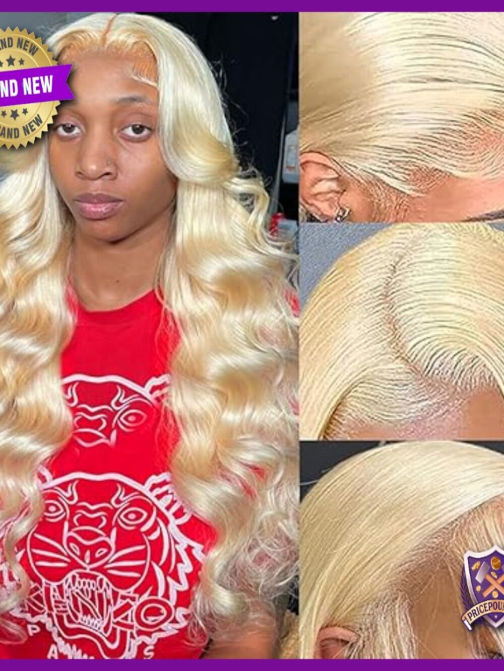13x6 HD Lace Front Wig Human Hair Body Wave 200% Density Adjustable Cap